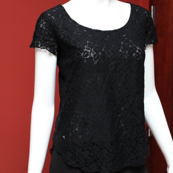 Talula Black Lace Blouse - Picture 2 of 13